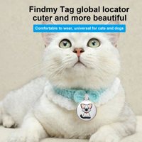 Localizador antipérdida de rastreador de mascotas para perros y gatos, interruptor de control de aplicaciones compatible con dispositivos Apple