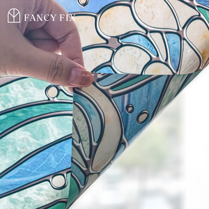 <span class=keywords><strong>Film</strong></span> décoratif statique non adhésif Ocean Melody pour bureaux, appartements, réutilisable, facile à installer avec échantillon gratuit - Product Image 1