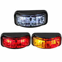 Luz Lateral LED Ámbar con Certificación E-Mark, 10-30V, Impermeable, para Remolques, Camiones y Caravanas
