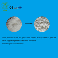 Ligne de production d'engrais composé à granulation rotative entièrement automatique de haute précision avec garantie de 3 ans