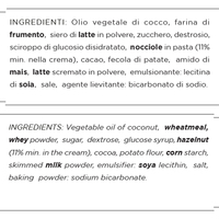 Biscuits gaufrettes croustillantes et sucrées à la crème de noisette, marque italienne Cabrioni, emballage en boîte 26x150g, durée de conservation 12 mois