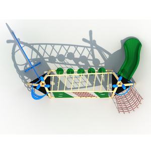 Patio de recreo al aire libre personalizado, cuerda de acero inoxidable para niños, equipo de red de escalada para niños - Product Image 3