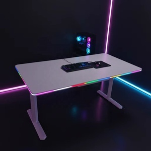 โต๊ะ<span class=keywords><strong>คอม</strong></span>พิวเตอร์โลหะปรับระดับความสูงได้ด้วยมอเตอร์เดียว คุณภาพสูง ปี 2026 สำหรับเล่นเกมและทำงานแบบยืน - Product Image 4
