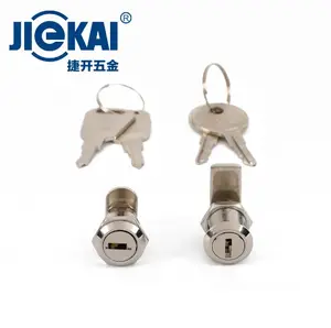 JK301小型锌合金12毫米钥匙相似门锁圆柱凸轮锁工业电脑外壳