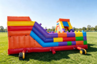 Lilytoys Grand château gonflable commercial pour enfants, utilisation intérieure/extérieure