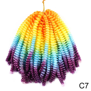 Meilleur 8 pouces Ombre printemps torsion <span class=keywords><strong>cheveux</strong></span> Crochet tresses Passion torsion synthétique moelleux Crochet Extensions de <span class=keywords><strong>cheveux</strong></span> 30 racines <span class=keywords><strong>bombe</strong></span> torsion - Product Image 2