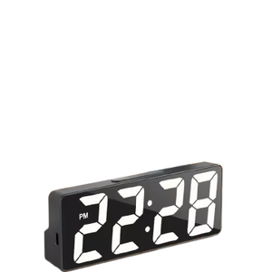 <span class=keywords><strong>Reloj</strong></span> <span class=keywords><strong>despertador</strong></span> de escritorio de cuarzo para niños, espejo Digital multifuncional inteligente <span class=keywords><strong>con</strong></span> luz de escritorio LED, diodo colorido para habitación escolar - Product Image 1