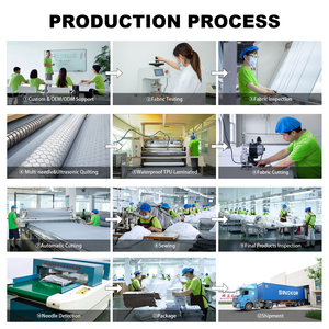 Factory Custom Hypoallergenic Soft Pillow Protector Square Waterproof Polyester <strong>Cover</strong> with Zipper Anti-Bed Bug Dust Mite Proof - Product Image 6