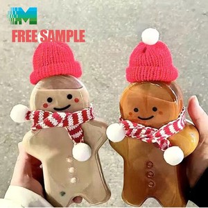 China Supplier Professional Gingerbread Man Design Beverage Plastic Bottles Botella De Plastico Juice Empty Plastic Bottles - Product Image 3
