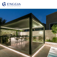 Pergola Bioclimatique Motorisée en Aluminium pour Jardin, Toit Rétractable Électrique, Étanche, Revêtement Poudré, Garantie 15 Ans - Offre Spéciale