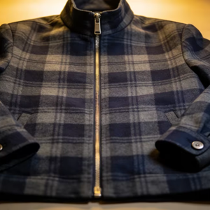 Giacca in Lana da Uomo Primavera-Autunno, Motivo a Quadri Personalizzato, Vestibilità Comoda, Stile Casual - Product Image 1