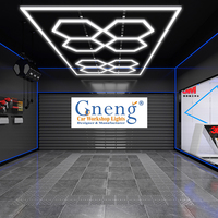 Nouveau design 110lm/w voiture atelier lumière LED CRI>90 hexagone éclairage lumière d'inspection pour garage lieu de travail avec rabais économies