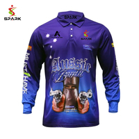 Chemise de pêche anti-UV à manches longues, maillot de pêche par sublimation