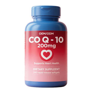 Cápsulas de Gel Suave de Coenzima <span class=keywords><strong>Q10</strong></span> (CoQ10) de 400 mg, Vitaminas de Calidad de Suplemento Dietético OEM de Richtek - Product Image 1
