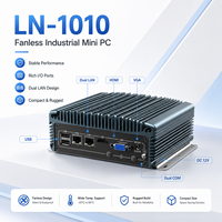 Caja de Control Robusta con Doble LAN, 2 COM, USB, HD, VGA, SSD para Visión Artificial, Compatible con Windows y Linux, Mini PC Industrial