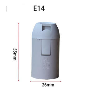 ที่ยึดโคมไฟ E14พลาสติกสีดำและสีขาวสไตล์อุตสาหกรรมแบบย้อนยุคสำหรับให้แสงสว่าง - Product Image 4