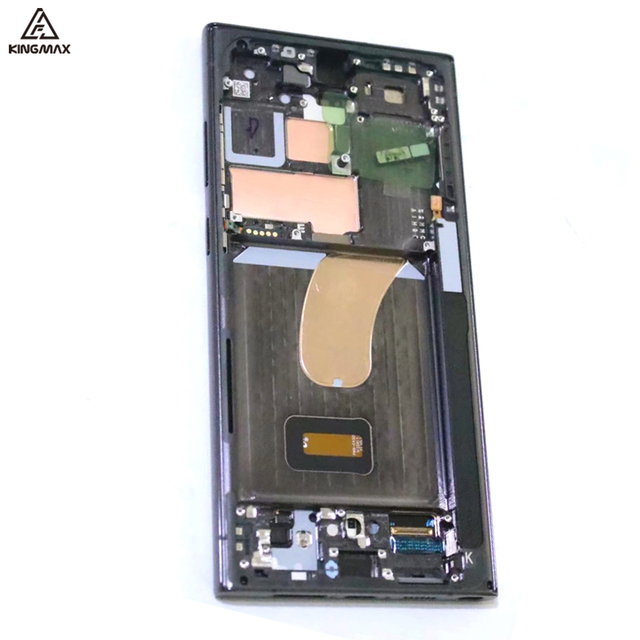 S23 Ultra OLED Display for Samsung S23 Ultra Touch Screen Panel Digitizer Assembly Mobile Phone LCDs with Frame Replacement