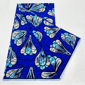 Nouveau Modèle Super Tissu Imprimé <span class=keywords><strong>en</strong></span> Coton Wax Africain pour Robes de Mariée - Product Image 6