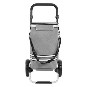 Sac de courses rétractable avec roulettes, glacière <span class=keywords><strong>isotherme</strong></span> pliable et détachable - Product Image 2