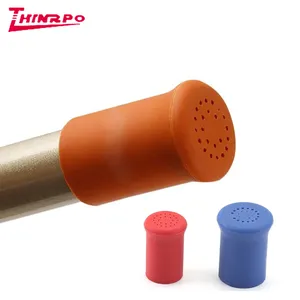 Molded Protective mop rod rubber handle end cap Rubber Finishing Rod Stopper silicone sealing Cap Custom Silicone End cap