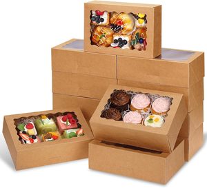 Boîtes en papier recyclables de qualité alimentaire avec logo personnalisé, pour sushis, fruits, chocolats, biscuits, desserts, traiteur, emballage, plateau avec séparateurs - Product Image 1
