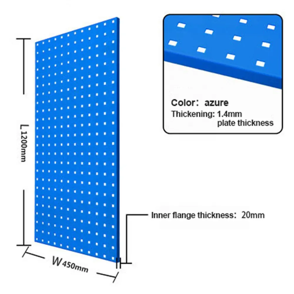 الحائط Pegboard رف عرض معدني Pegboard القياسية أداة تخزين عدة مع Toolboard للتخزين أداة ل سيارة مخزن