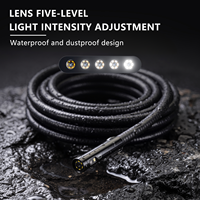 Endoscope industriel BWVV MG50 à double objectif 5,5 mm, tube flexible 10FT/16,4FT, caméra HD 5 pouces avec lumière LED, indice de protection IP67, batterie 4 heures