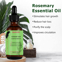 Huile Essentielle de Romarin 100% Pure et Naturelle Pressée à Froid, Sérum Nourrissant pour la Croissance Capillaire, 60ml, Hydratant pour Femmes, Vente en Gros, Marque Privée