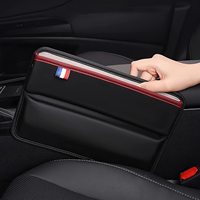 Console de voiture multifonctionnelle en cuir PU, poche latérale, organisateur de remplissage d'espace de siège pour téléphones portables, cartes, portefeuilles, clés