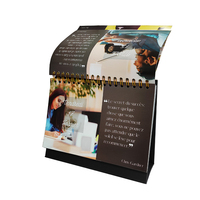 Inspirational 365 Jours Undated A5 Taille Tissu Flip Calendrier Perpétuel Bureau Chevalet Debout Bureau Décor 5.25 \ "X 5.5 \" Spirale