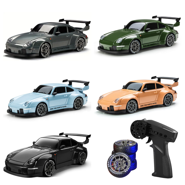 1:24 Scale 4WD High-Speed 2.4G Remote Control Racing Drift Car 4X4 for Hobby RC Car Toys