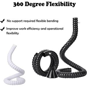 Bras extracteur de fumée de soudure flexible réglable de 3,0 m avec capot de 200 mm, parfait pour l'assemblage électronique, les postes de travail, le soudage - Product Image 2