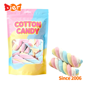 Bonbons <span class=keywords><strong>en</strong></span> gros, étiquette privée personnalisée, mini guimauves torsadées <span class=keywords><strong>en</strong></span> vrac, bonbons sucrés halal, bonbons <span class=keywords><strong>en</strong></span> coton assortis aux saveurs de fruits, ODM/OEM - Product Image 5