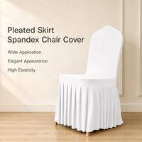 Housses de chaise pliantes noires de qualité supérieure, personnalisées, en spandex, à motif léopard vert et blanc, pour événements