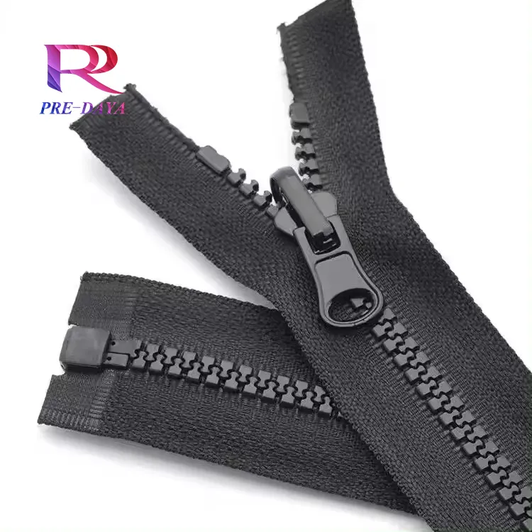 High quality Eco-Friendly Zipper Fashion No.5 Resin Zipper Rainbow Custom Open-end Plastic Zippers for Garment Bag