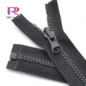 High Quality Eco-Friendly Zipper Fashion No.5 Resin Zipper Rainbow Custom Open-end Plastic Zippers For Garment Bag