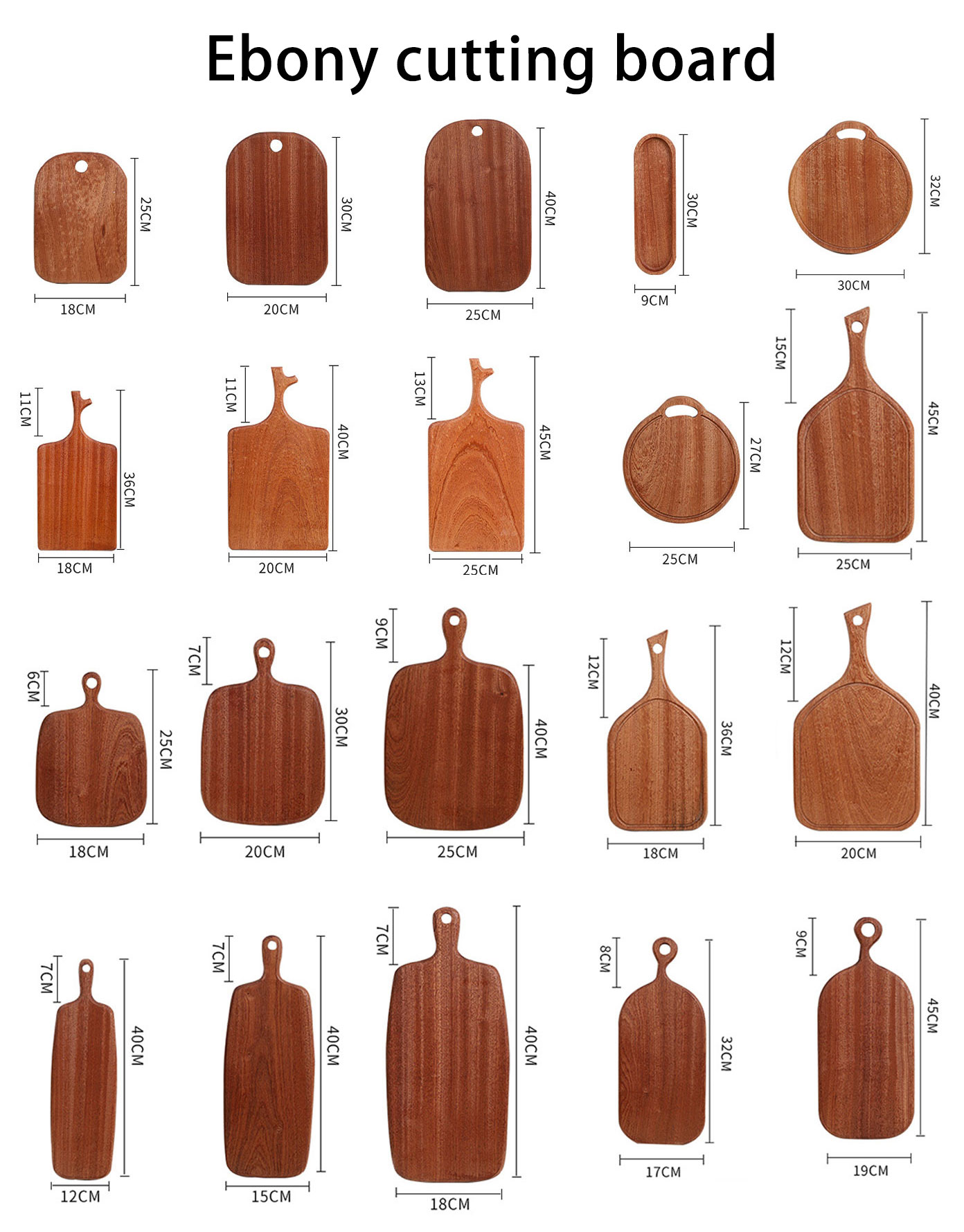 Ebony cutting board