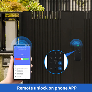 Kadonio Serrure de jante étanche extérieure WIFI Tuya APP Serrure de porte en acier inoxydable Serrure de porte intelligente biométrique à empreintes digitales - Product Image 5