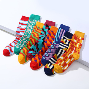 Funny Cartoon Crew <b>Socks</b> For Men Colorful Printed Cotton Spandex <b>Polyester</b> Daily Wear Breathable Knitted Summer <b>Socks</b> - Product Image 4