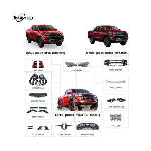 مجموعة هيكل مخصصة لأجزاء ضبط Hilux-Hilux ترقية إلى ، أجزاء سيارة GR Sport طقم تحويل الجسم - Product Image 1