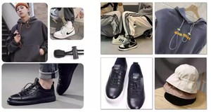 परिधान के लिए बटन समाप्त होता है के साथ लोचदार कॉर्ड जूते हूडि कैप फ़ाइल फ़ोल्डर बंद होने पतलून टोपी कपड़े सुविधाजनक पैकेजिंग Fufu Ugali - Product Image 6