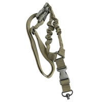 Sangle de transport à point unique en nylon élastique multicolore pour équipement de chasse et de tir en extérieur, à détachement rapide