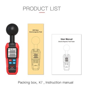 BSIDE K7 Handheld Electromagnetic Radiation Detector Sound Alarm 11999VM Measurement <b>Range</b> - Product Image 3