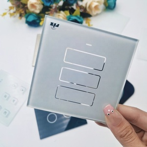 Interruttore a LED Tipo 86 con Presa a Due/Tre Fori, Interruttore Intelligente a Muro Nascosto per Hotel e Casa, <span class=keywords><strong>Vetro</strong></span> Temperato - Product Image 1