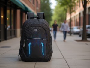 Zaino Jacquard da Uomo 20-35 Litri con Chiusura a Cerniera per Tutte le Stagioni - Product Image 2