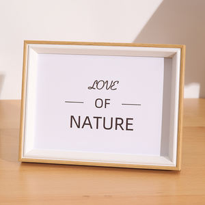 מוצר חדש שילוב צבע כפול פשוט ואופנתי אמנות קיר mdf mdf מסגרת תמונות רב-גודל שולחן עבודה אנכי - Product Image 6