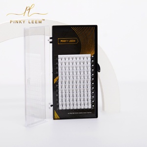 Pinky Leem Custom Korea PBT <b>Lash</b> Synthetic Silk 2D 3D 4D 5D 6D 7D 8D 10D 12D Loose <b>Fans</b> Volume <b>Fan</b> Eyelash Extension - Product Image 5