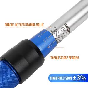 1/4 chiave dinamometrica regolabile da 5-25nm da 1 pezzo, cassetta portautensili in plastica, Kit di strumenti manuali per veicoli con chiavi domestiche da 72 denti - Product Image 3