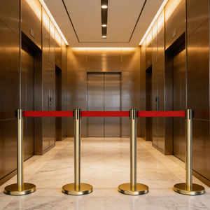 Crowd Control Stanchion Retractable Belt <strong>Barrier</strong> With Water Tank Base Portable <strong>Barrier</strong> for Airport Security &amp; Event Management - Product Image 6