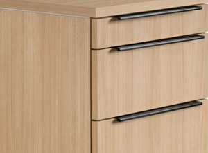 Fabricante mayorista Estación de madera espejo de pie de pared para muebles de salón MDF armario lateral - Product Image 4